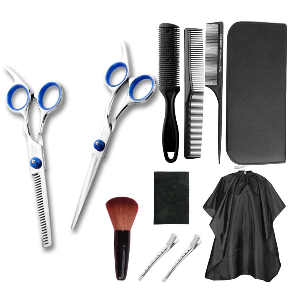 MAYCREATE Hair Cutting Tools Scissors for Hair Cutting Professional Salon Barber Scissors with Double Thinning Scissor Stainless Steel Home Hair Cutting & Styling Scissor Tools MAYCREATE Hair Cutting Tools Scissors for Hair Cutting Professional Salon Barber Scissors with Double Thinning Scissor Stainless Steel Home Hair Cutting & Styling Scissor Tools